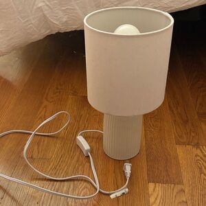 Cute Modern White Table or bed side Lamp